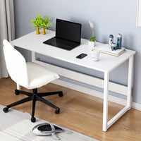 Scrivania per Computer Bianca 80x37x73 cm Compatta e Funzionale