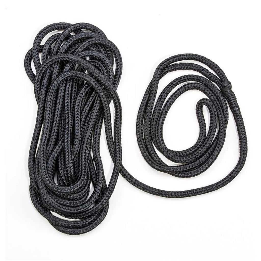 Cima ormeggio 14 mm 9 mt nera moor line con impiombatura, nautica