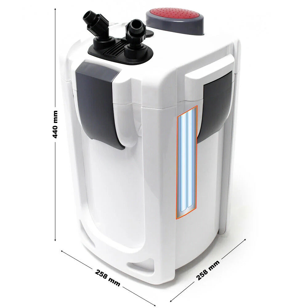 Filtro esterno per acquario 1400l/h 30 watt con UV 9 watt e trifase 16_0001755