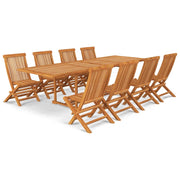 Set di mobili da giardino mobili da esterno 9 pezzi legno massello di teak 02_0018251