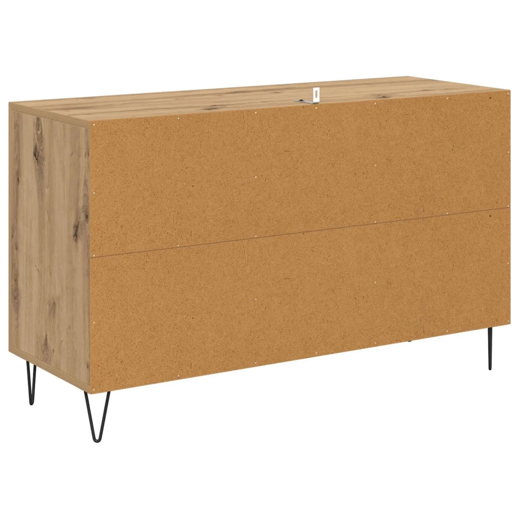 Credenza | Madia | Buffet da pranzo | Armadio da pranzo Rovere artigianale 100 x 36 x 60 cm Legno multistrato