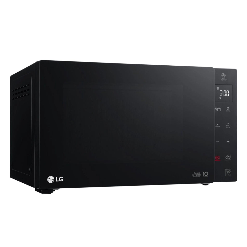 LG MH6535GDS Neochef Forno a Microonde con Grill Tecnologia Smart Inverter Capacita' 25 Litri Potenza 1000 W Funzione Crisp Cottura a Vapore Display LED Nero