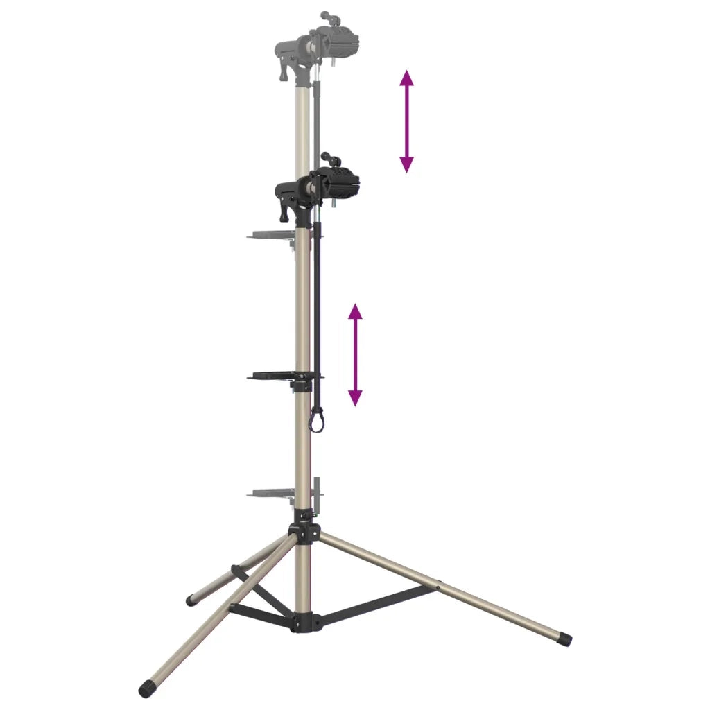 Supporto per Riparazione Bici Regolabile 120-165 cm Alluminio CFW2830837