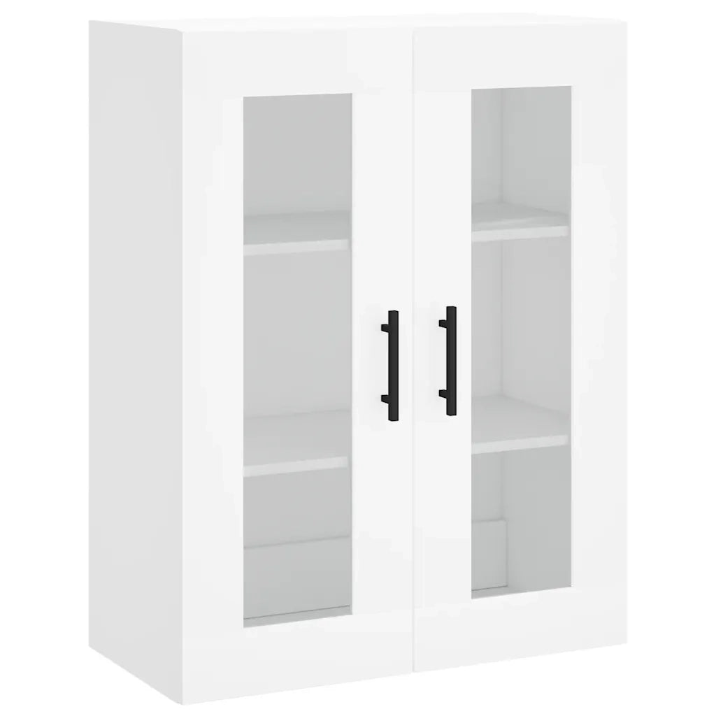 Pratico mobile contenitore a parete di design 69,5 x 34 x 90 cm legno bianco 02_0048641