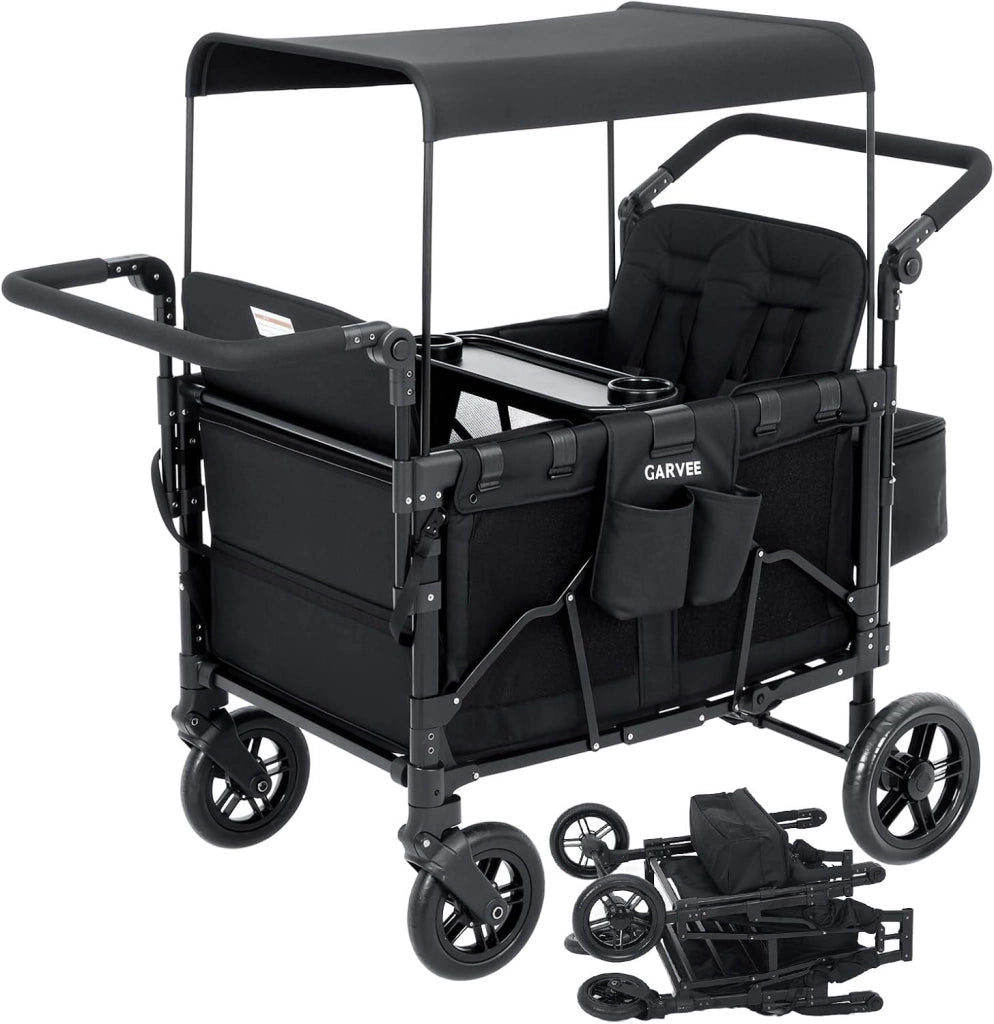Carrello pieghevole a 4 posti per bambini.