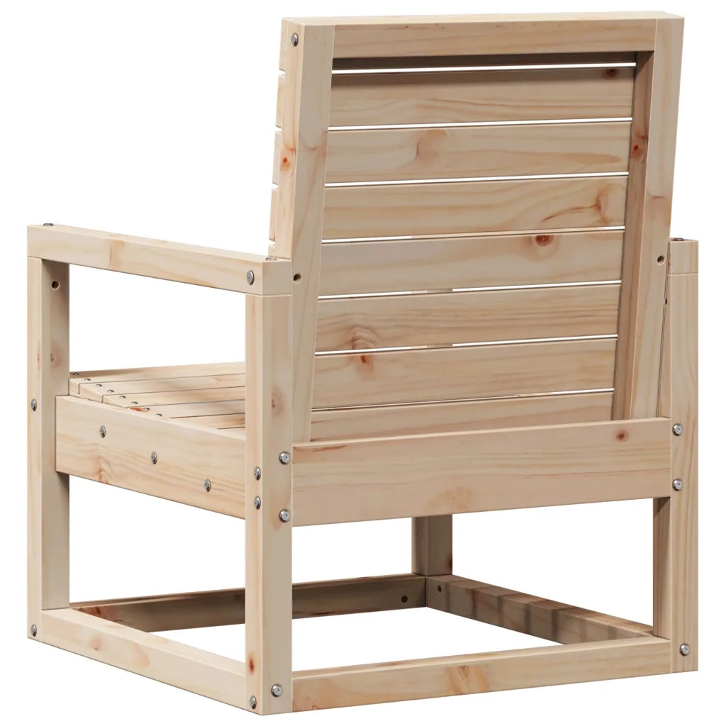 Sedia da Giardino | Sedie da Esterno 57,5x63x76 cm in Legno Massello di Pino