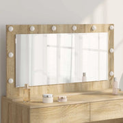 Specchio da Vanità Rettangolare Rovere Sonoma 100 x 55 x 18 cm 868303