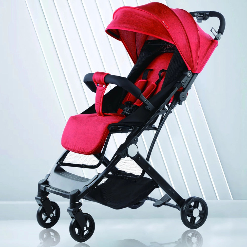 Passeggino Easy Ultra Leggero Rosso Chiusura Facilitata Salvaspazio Portata 15kg