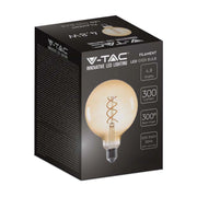 5W G125 Bulb filamento 1800k vetro ambra