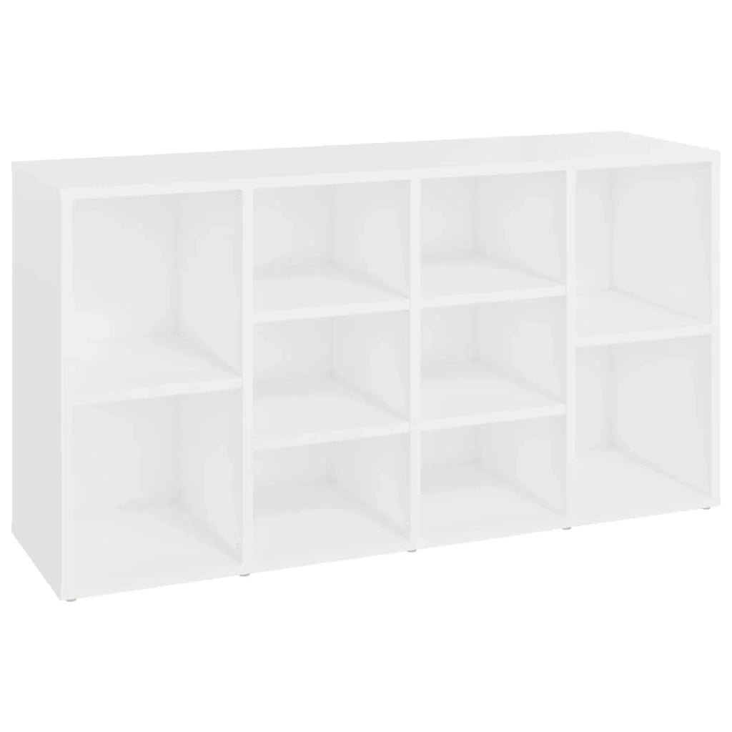Panca portascarpe/stivali cassettiera scaffale mobiletto portaoggetti per ingresso 103 x 30 x 54,5 cm legno ingegnerizzato bianco 02_0022884