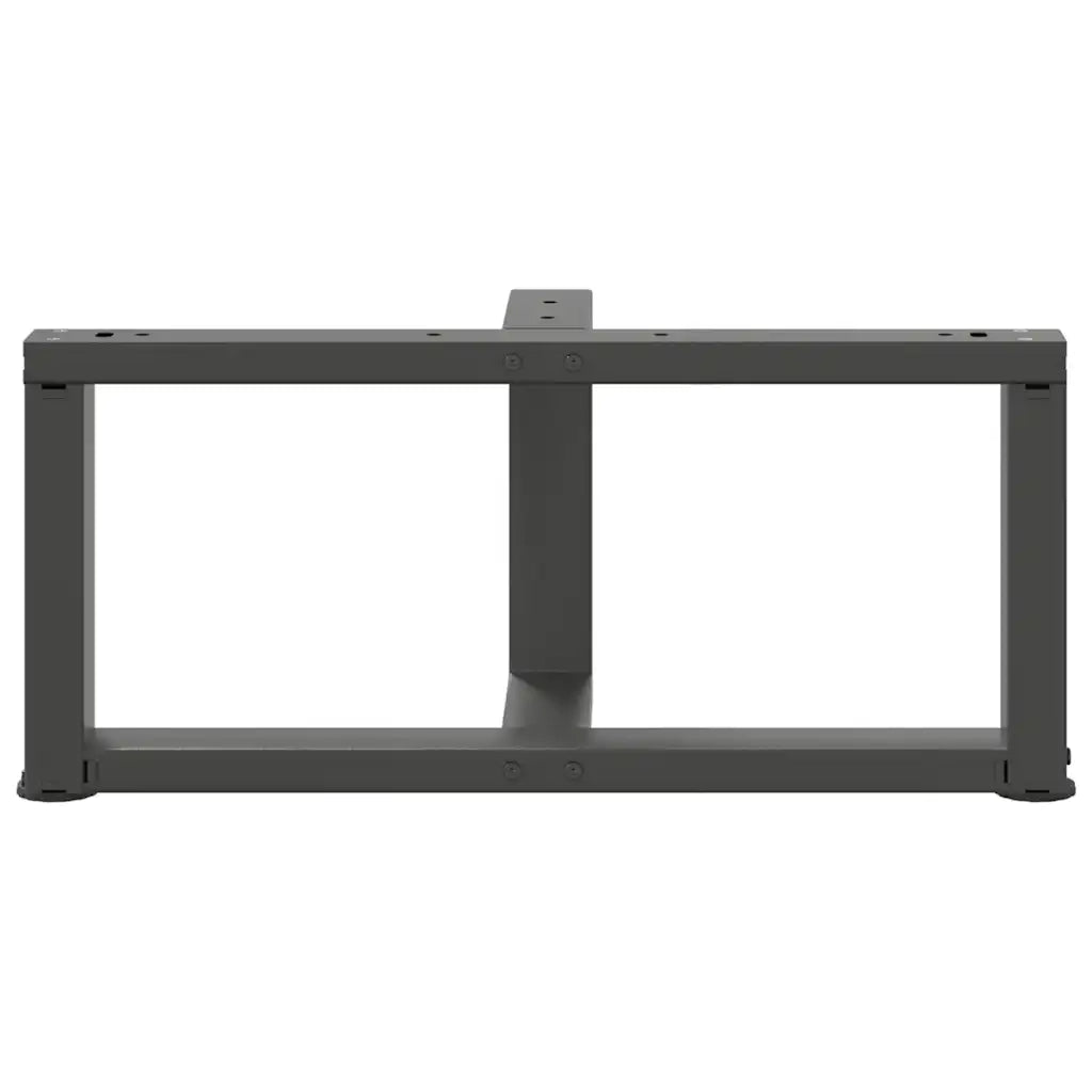 Gambe per Tavolino da Caffè a Forma di T 2 pz Antracite 60x25x(30-31) cm Acciaio 4013014