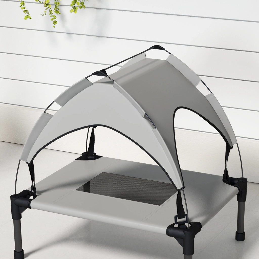 Letto per cani e gatti con telo UV e borsa di trasporto ¨C zephmum ¨C grigio 61x46x63 cm