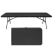 Tavolo Pieghevole Portatile ¨C MINIMAL ¨C Nero, 244cm, 135kg
