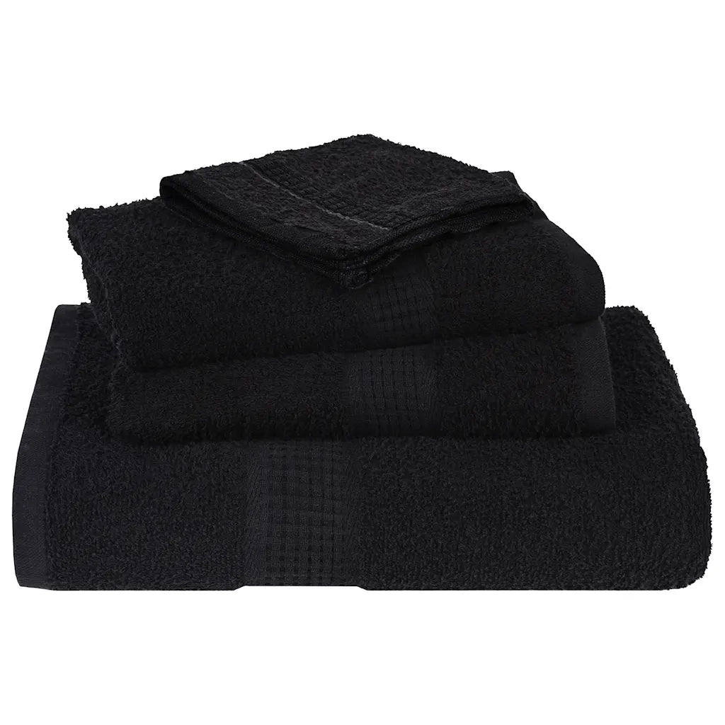 Asciugamani per ospiti FROGN 4 pz Nero 30x50 cm 360 g/m² 136948