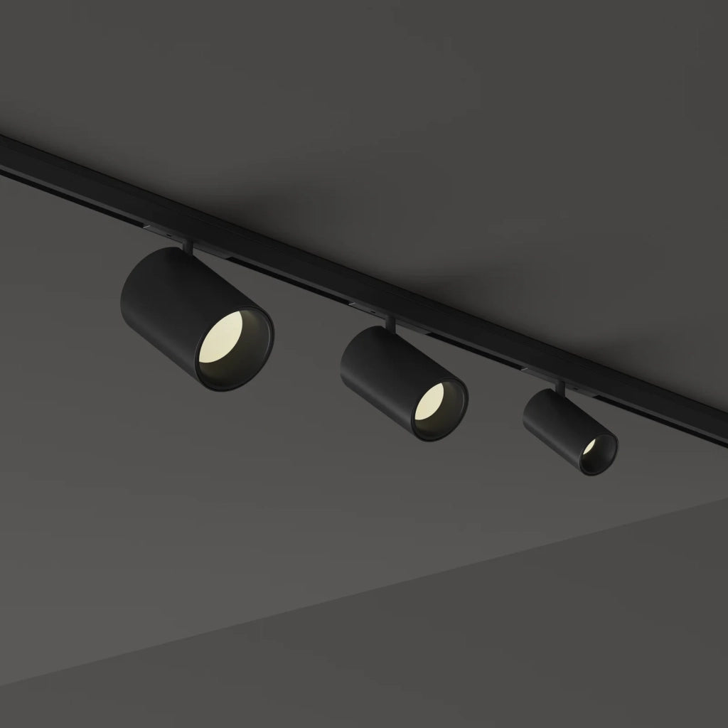 Faretto Sistema Lineare Deva 1 Luce Led Integrato Nero 8W Ip20
