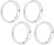 Rondelle hub centric in alluminio - 4 pezzi - diametro esterno 73,1mm - diametro interno 56,1mm - altezza 10mm - con anello di raccordo