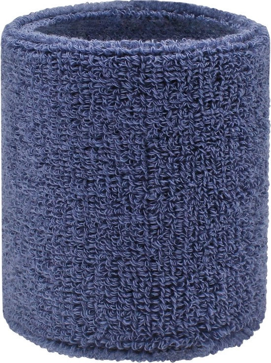 6 set di fasciature per polso per sport tennis fasciature per polso per sudore fasciature per polso per gare fasciature per sudore per basket tennis calcio corsa lavoro - Blu Grigio