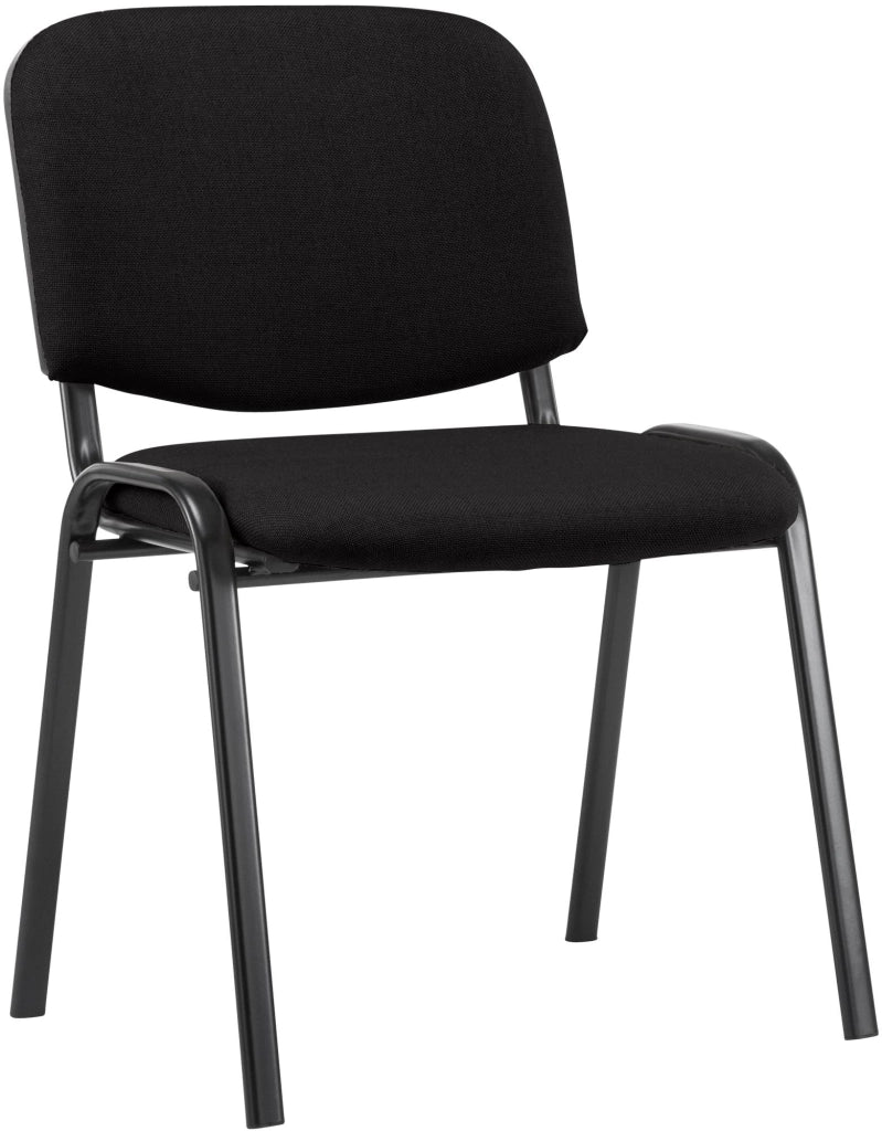 Sedia Ken in stoffa nero