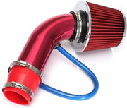 Kit di filtro d'aria per prestazioni con alloggiamento in alluminio - L'aria fredda in ingresso universale 76mm per auto con turbocompressore - Miglioramento del flusso di induzione