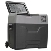 FRIGO PER AUTO DA 50L CON PANNELLO TOUCH MANIGLIA E 2 RUOTE IN ALLUMINIO E PLASTICA 58.6X37.8X54.5 CM GRIGIO