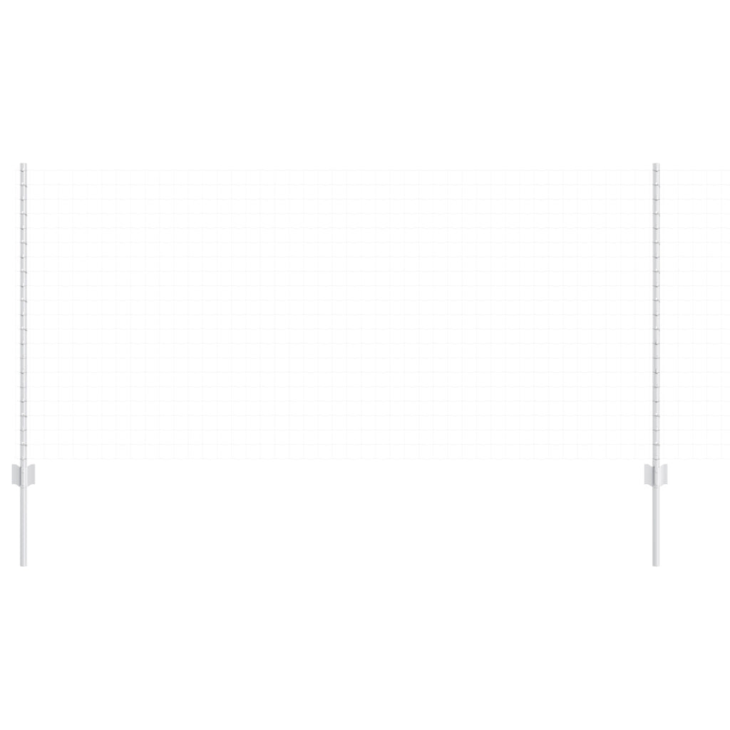 Pali per Recinzione 44 pcs U-Channel Argento 160 cm Acciaio
