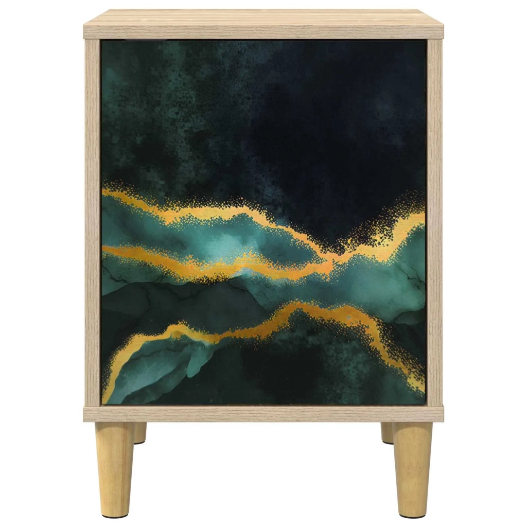 Armadio da Notte WIJHE 2 pz Rovere Sonoma 36 x 33 x 50 cm 8007200