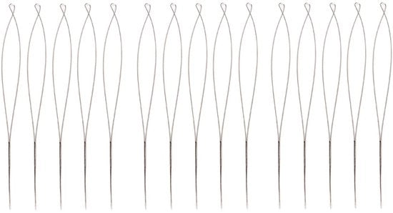 Aggiunti per DIY 15 pezzi - Acciaio inossidabile - Flessibile - Manufatti fatti a mano - Grande occhio - Ideale per la creazione di gioielli - Aggiunti per gioielli