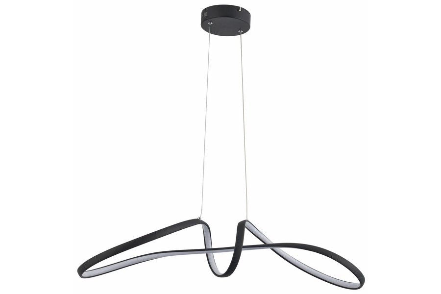 Lampada sospensione Weva Reality LED 40W nera 3000-4000K