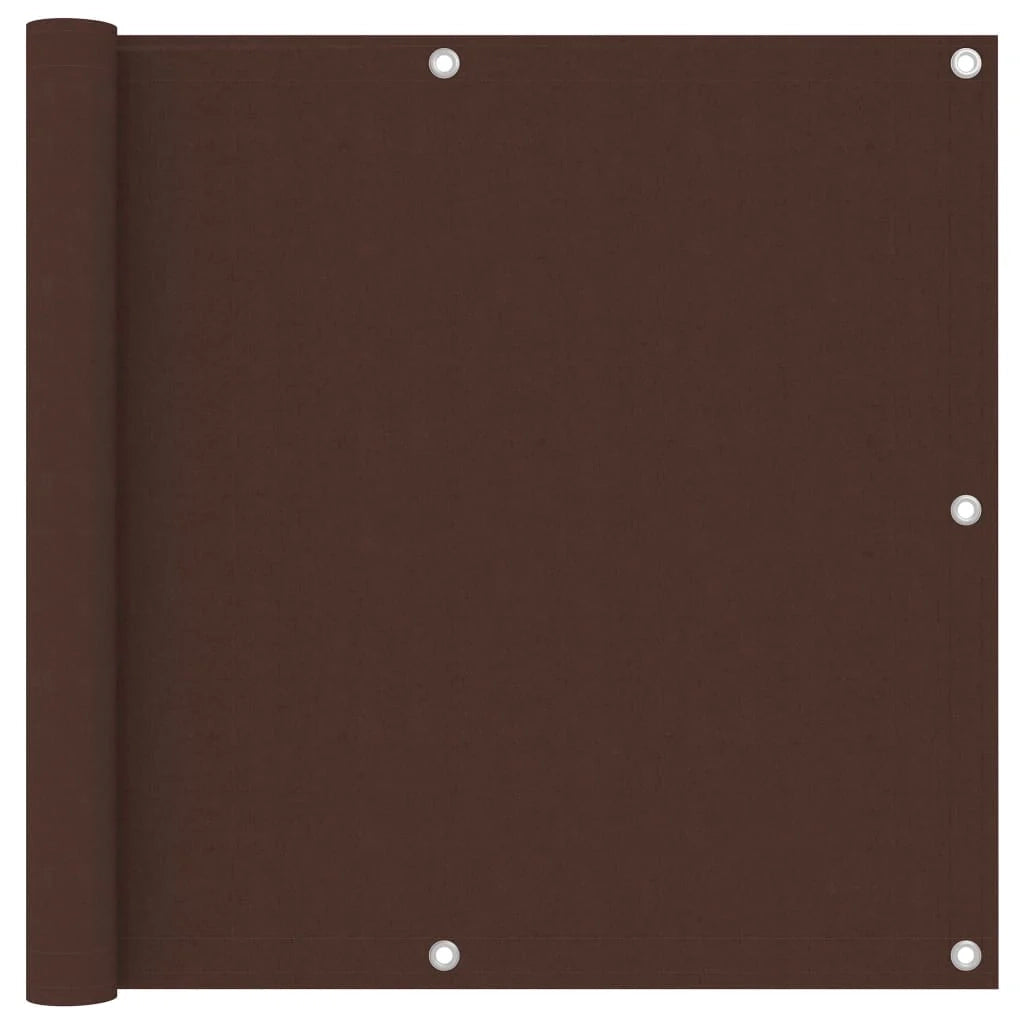 Schermo per balcone schermo per la privacy 90 x 300 cm tessuto Oxford marrone 02_0010240