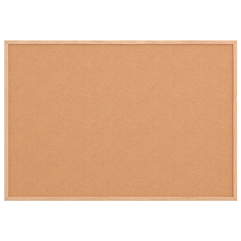 Bacheca in sughero con cornice in legno massello di pino 80x55 cm 4017420