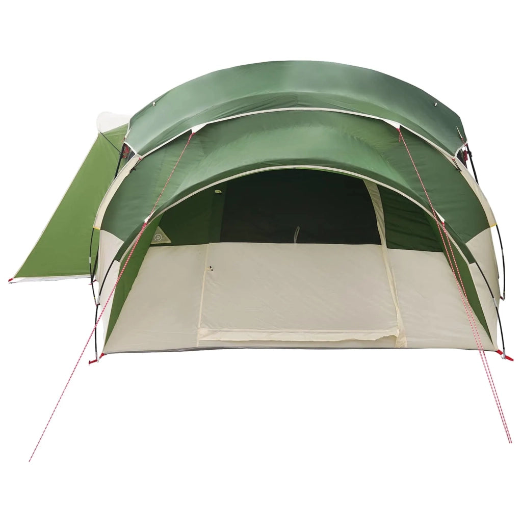 Tenda familiare con telo da pioggia resistente all'acqua Verde