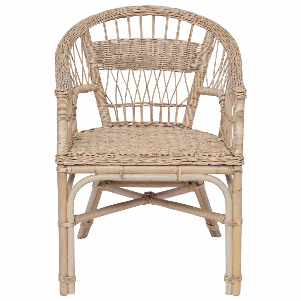 Sedia Impilabile Naturale 60 x 60 x 81 cm Rattan 42033212