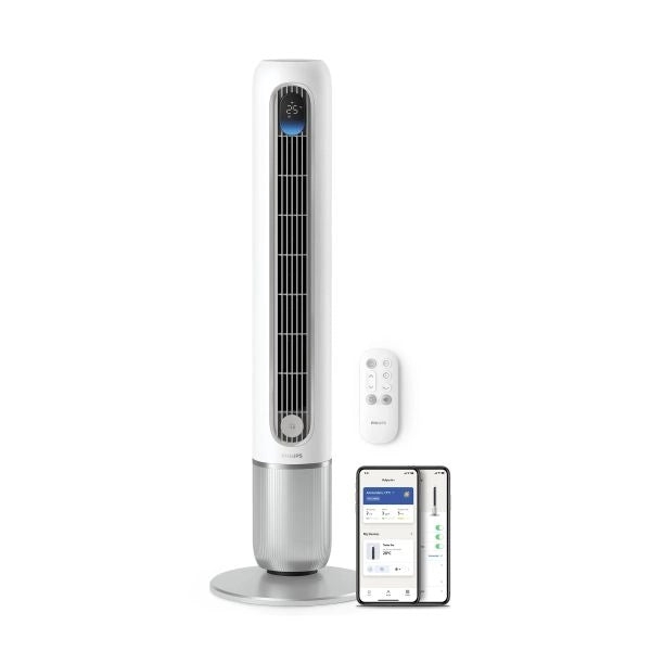 Ventilatore tower fan 7000 series telecomando aromaterapia app bianco - CX7550/00