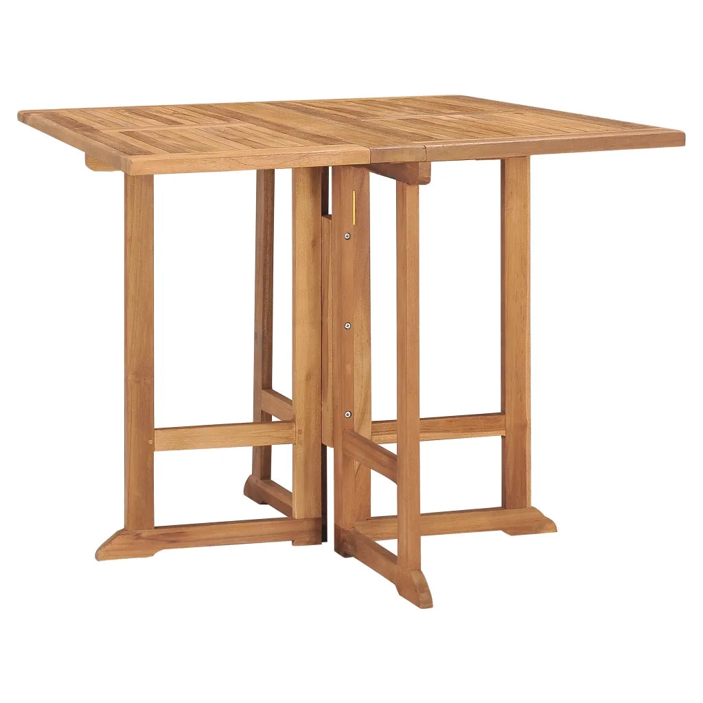 Set da Pranzo da Giardino 5 pz Pieghevole in Massello di Teak cod mxl 35745