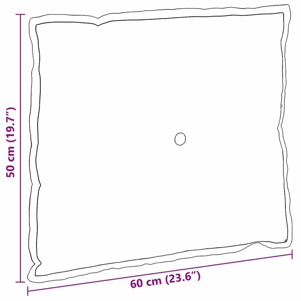 Cuscino per Schiena | Cuscino dorsale Rosa 60 x 50 cm Tessuto in Cords