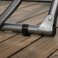 Supporto per Amache 2 in 1, Resistente alle Intemperie, 290 cm x 92 cm x 88 cm, Nero