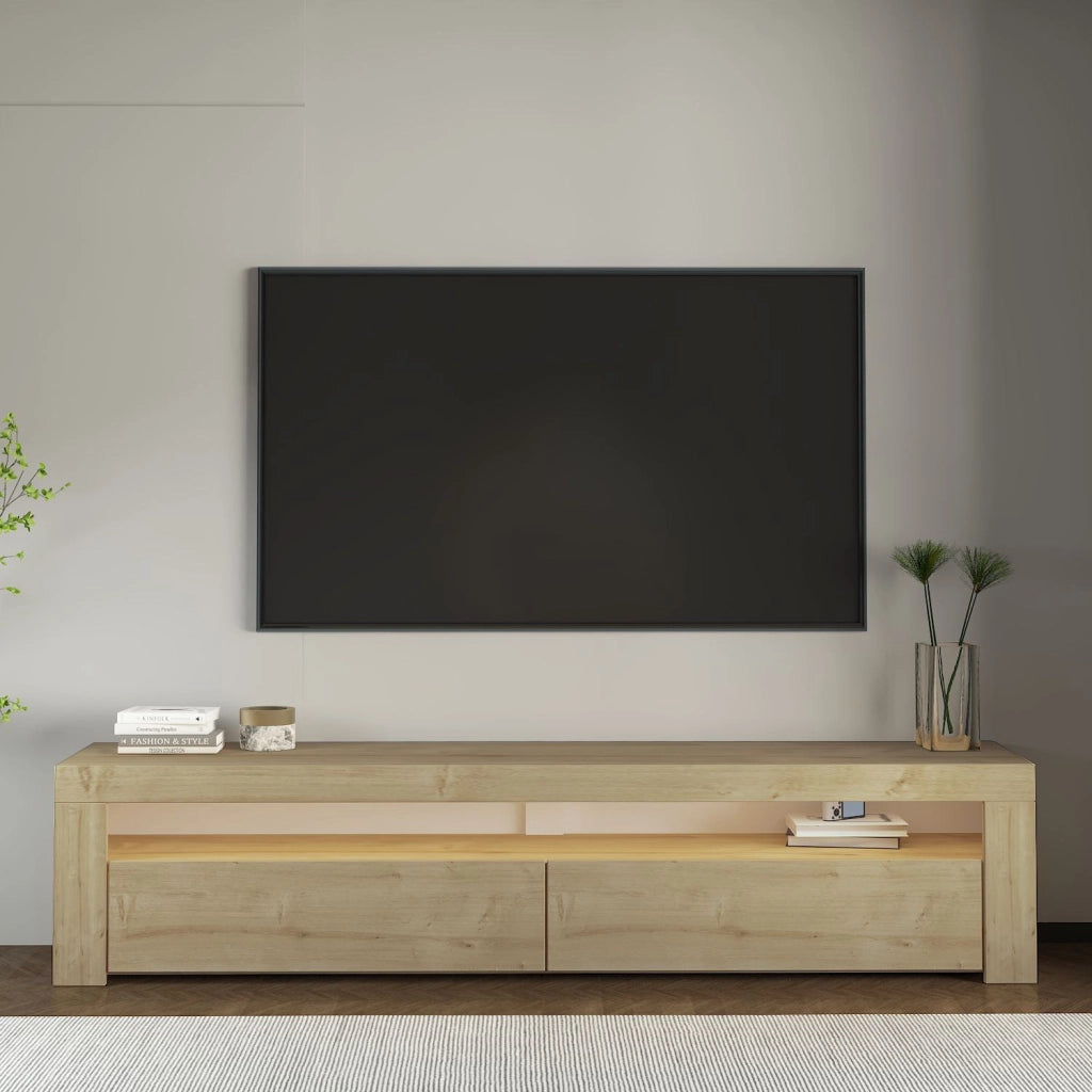 Porta TV in legno "Bati" - 150 x 36 x 46 cm - Beige