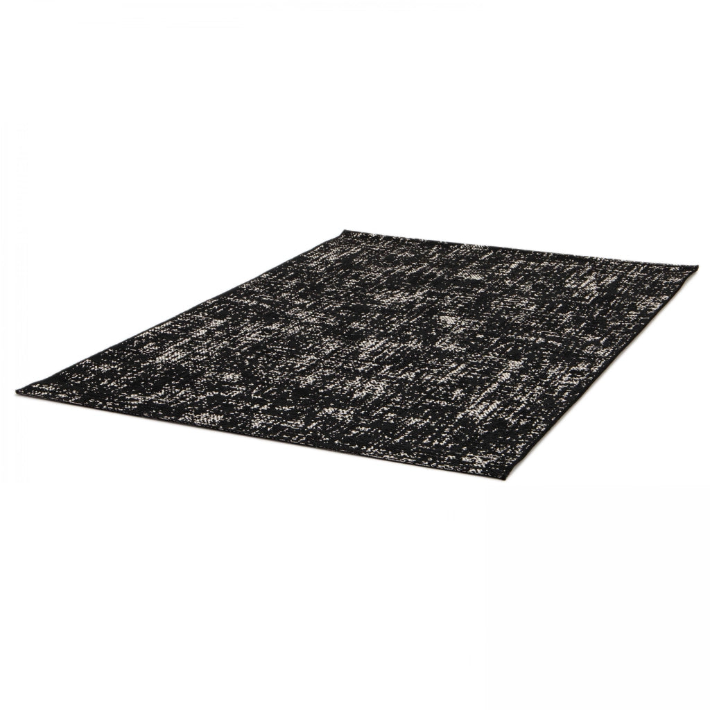 Tappeto da esterno in polipropilene 120 x 170 cm nero