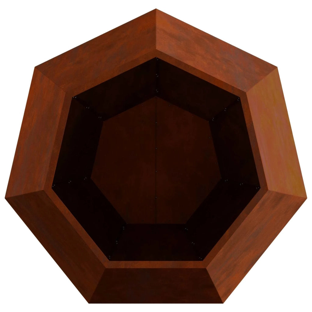 2 pz Fioriera | Cassetta per fiori | Vaso Ruggine 100 x 100 x 80 cm