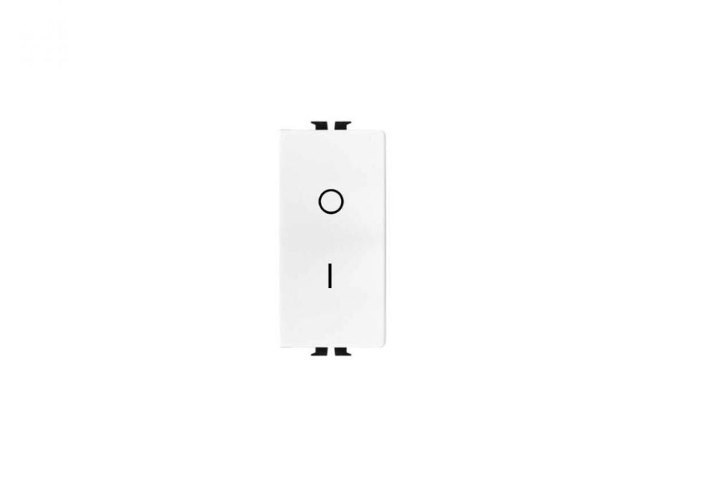 INTERRUTORE BIPOLARE ILLUMINABILE 'EASY' 16Ax 250V - Bianco - EC ELETTROCANALI
