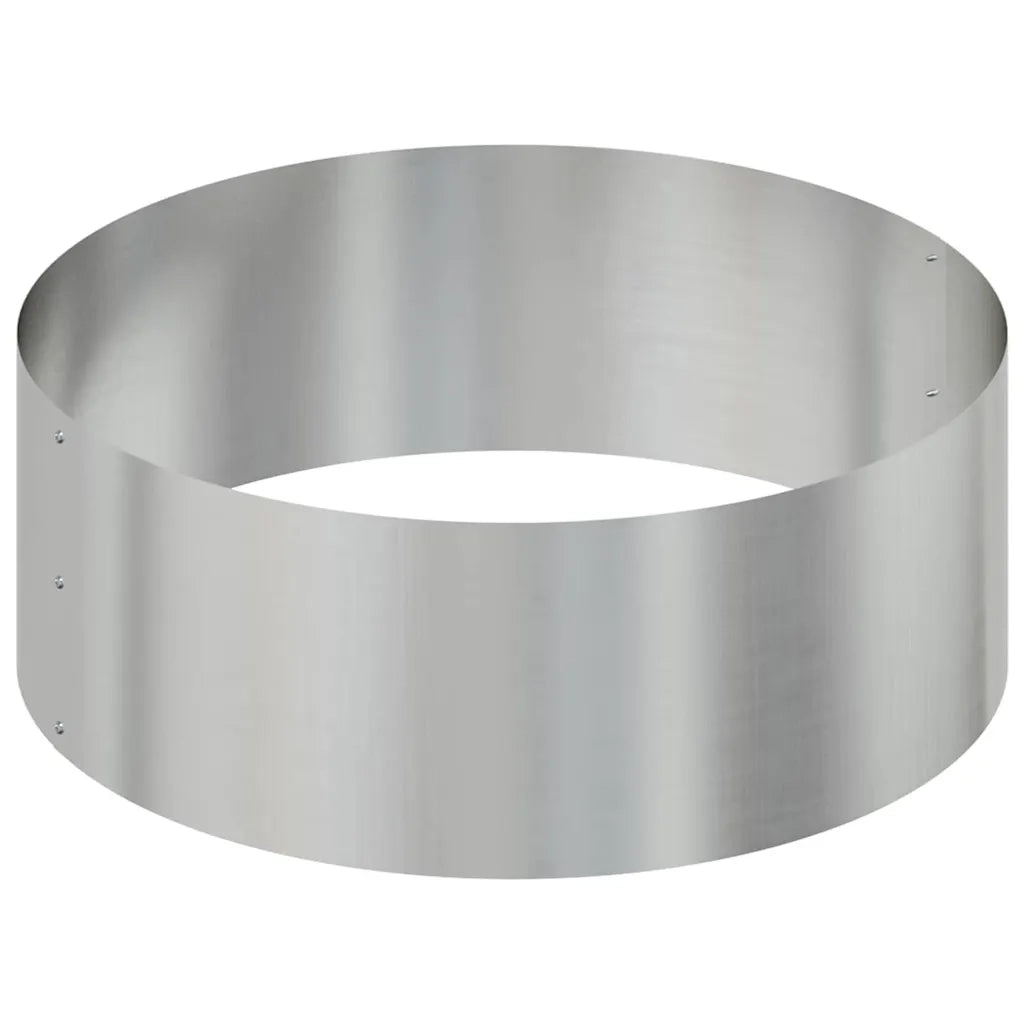 Vaso da giardino Argento 90 x 90 x 20 cm Acciaio zincato 873653