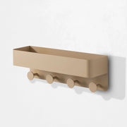 Mensola p/oggetti con appendiabiti HARU beige