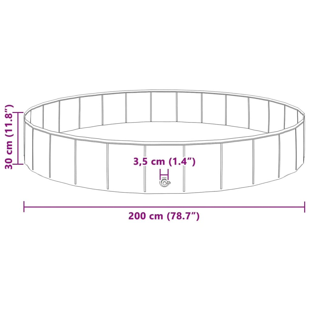 Piscina per bambini Rosso ?200 x 30 cm CFW1586832