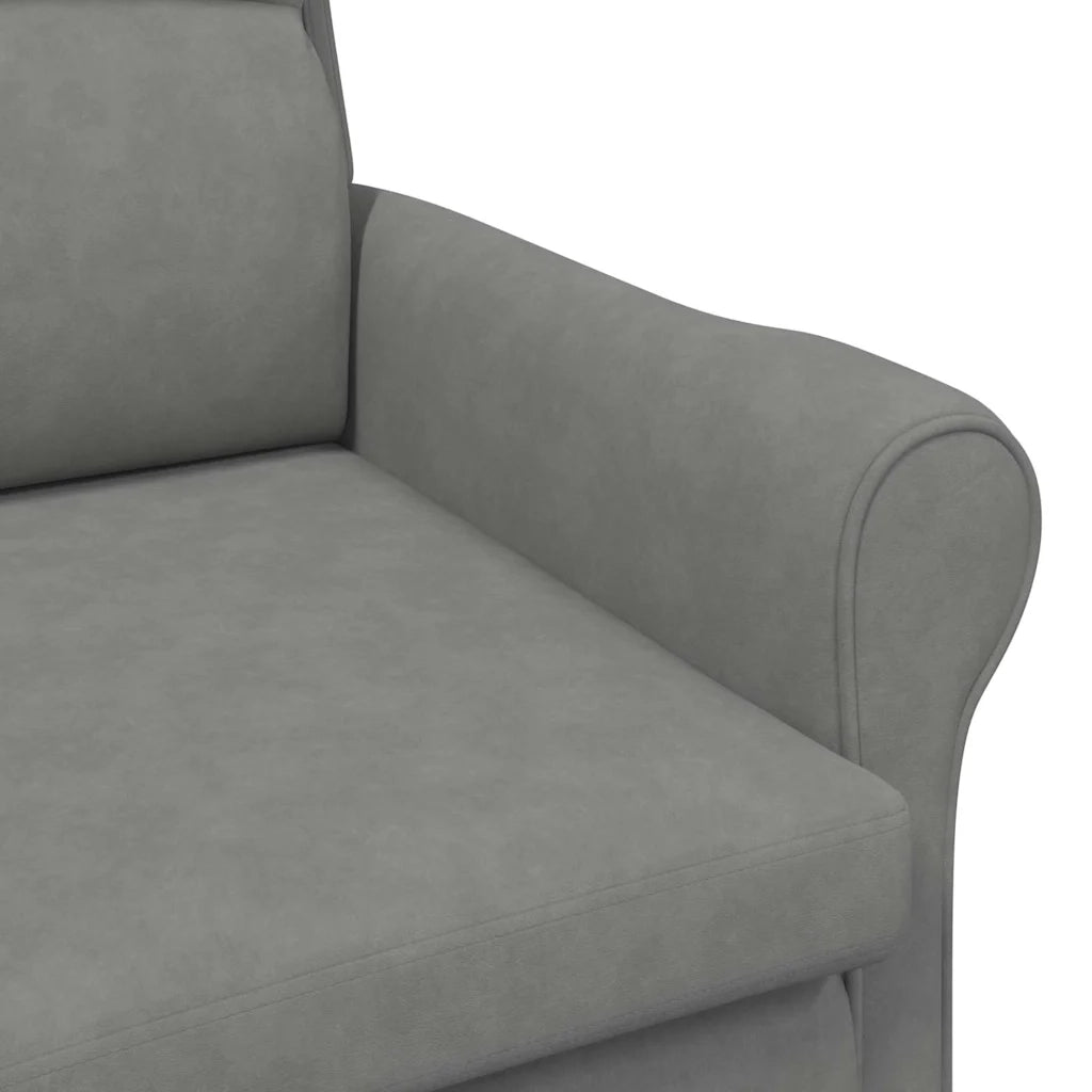 Poltrona-Divano Sedia-Poltroncina Grigio scuro 76 x 94 x 102 cm Microfibra