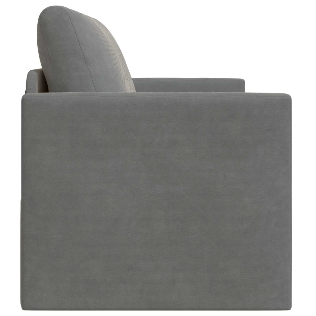 Divano letto Grigio scuro 124 x 71 x 78 cm Velluto 4106703