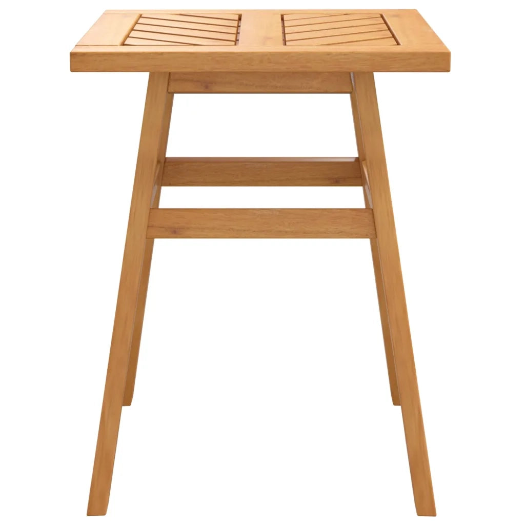 Tavolino-Tavolino da soggiorno-Tavolo 45x45x60 cm in Legno Massello di Acacia