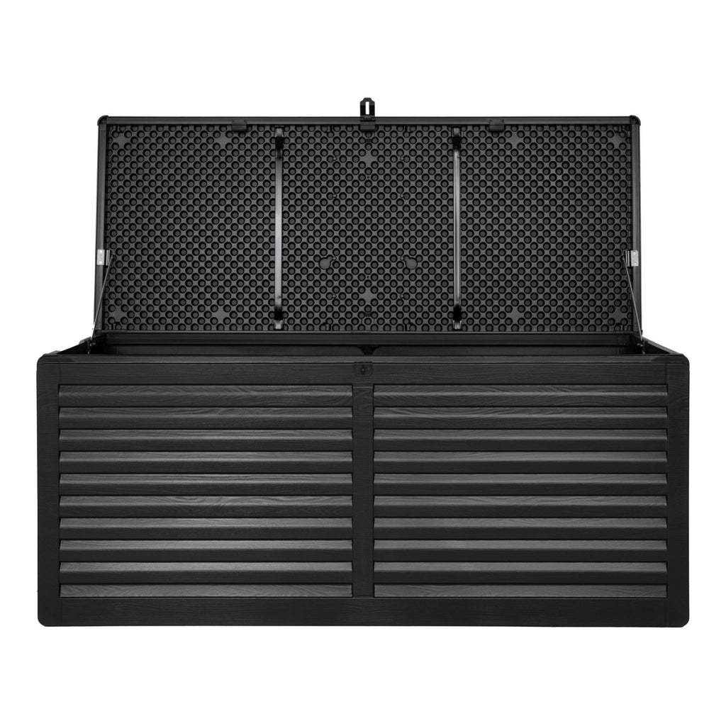 Box Porta-Cuscini Dubrovnik in Plastica Nera — 146,5×61×64,5 cm 490L