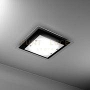 TRAY PLAFONIERA 45 CM. 2 LUCI NERA 1087-45-NE