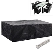 Coperture Arredi Giardino | Telone per mobili da esterni 2 pz Polyrattan 8 Persone 300x140 cm