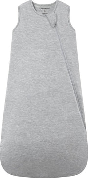 Babyslaapzak in Bamboe e Katoen - 2,5 TOG, Senza Cuciture, Respira e Riscalda (Grigio, Taglia L)